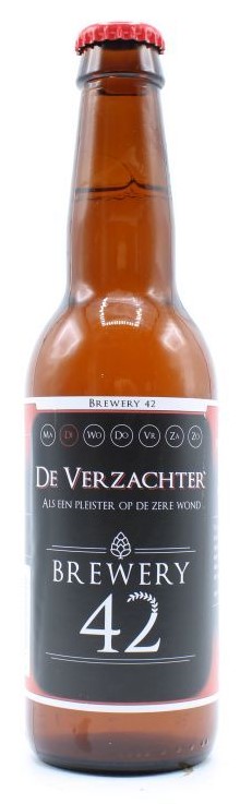 Fles Brewery 42 De Verzachter, bier van Brewery 42, bij slijterij ’t Bockje in Bathmen