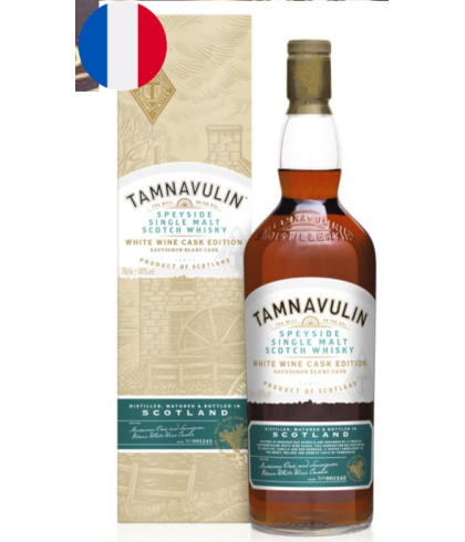 Fles Tamnavulin White Wine Cask Edition, Speyside single malt whisky, op voorraad bij slijterij t Bockje in Bathmen