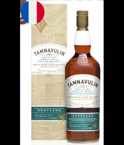 Fles Tamnavulin White Wine Cask Edition, Speyside single malt whisky, op voorraad bij slijterij t Bockje in Bathmen