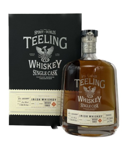 Fles Teeling 14 Years Old PX Sherry, Ierse whiskey uit Dublin, op voorraad bij slijterij t Bockje in Bathmen