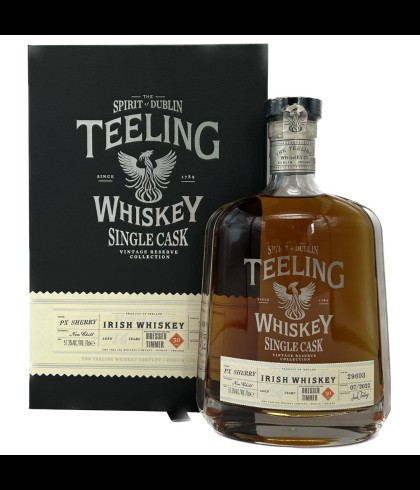 Fles Teeling 14 Years Old PX Sherry, Ierse whiskey uit Dublin, op voorraad bij slijterij t Bockje in Bathmen