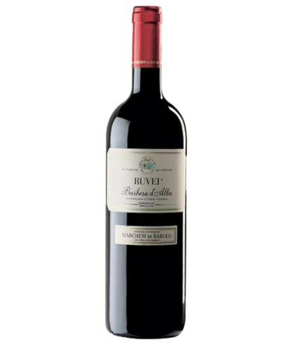 Fles Barbera d'Alba Ruvei, wijn op voorraad bij slijterij t Bockje in Bathmen