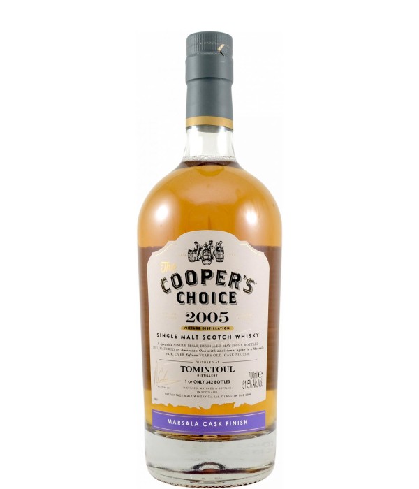 Cooper’s Choice 15 Years Old Tomintoul 2005 bij t Bockje in Bathmen