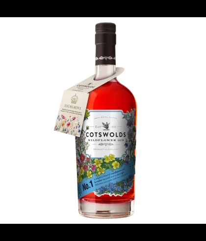 Fles Cotswolds No.1 Wildflower Gin, gin, op voorraad bij slijterij t Bockje in Bathmen