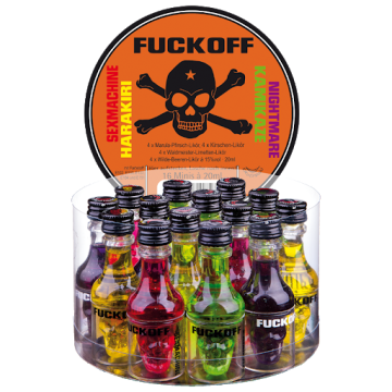 Fuckoff shots assorti 16 flesjes