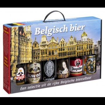 Geschenkverpakking 6 Belgische Bieren