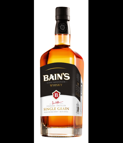 Fles Bain's Single Grain Whisky, whisky, bij slijterij t Bockje in Bathmen