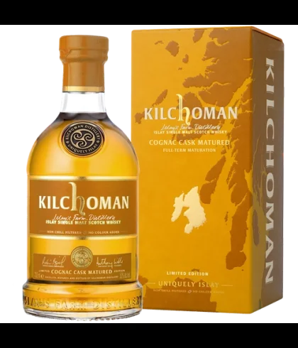 Fles Kilchoman Cognac Cask Matured Edition 2026, whisky, bij slijterij t Bockje in Bathmen