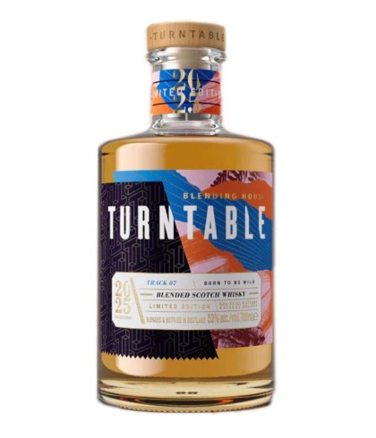 Fles Turntable Track 07 Born to be Wild, Schotse blended whisky van Turntable uit Glasgow, op voorraad bij slijterij t Bockje in Bathmen
