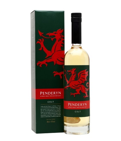 Fles Penderyn Celt, Welshe single malt whisky, op voorraad bij slijterij t Bockje in Bathmen
