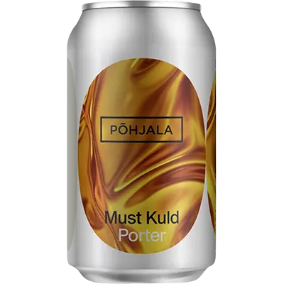 Fles Põhjala Must Kuld Porter, bier van Pohjala, bij slijterij ’t Bockje in Bathmen