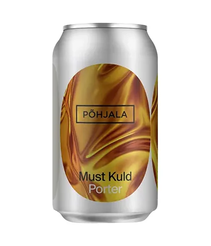 Fles Põhjala Must Kuld Porter, bier van Pohjala, bij slijterij t Bockje in Bathmen