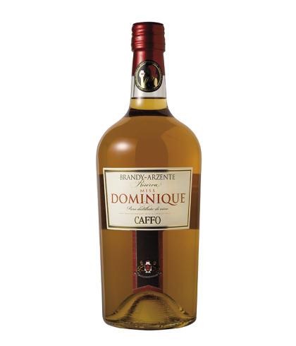 Caffo Miss Dominique Brandy Arzente Riserva, op voorraad bij slijterij t Bockje in Bathmen