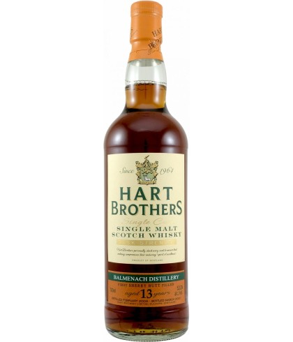 Fles Hart Brothers Balmenach 2008, single malt whisky, op voorraad bij slijterij t Bockje in Bathmen