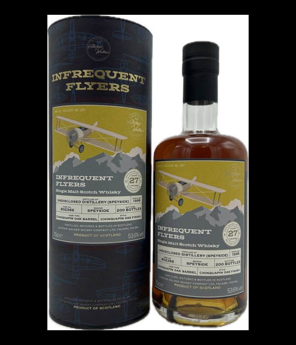 Infrequent Flyers Undisclosed Distillery (Speyside) 1998 27Y bij t Bockje in Bathmen