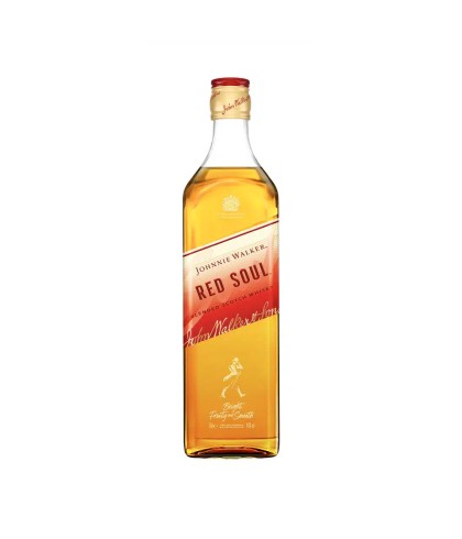 Fles blended Scotch van Johnnie Walker, op voorraad bij slijterij t Bockje in Bathmen