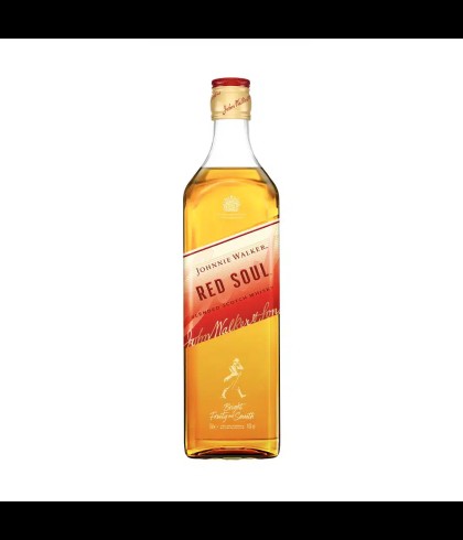 Fles blended Scotch van Johnnie Walker, op voorraad bij slijterij t Bockje in Bathmen
