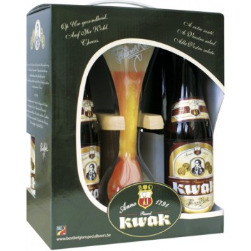 Pauwel Kwak geschenksverpakking 4 biertjes + glas