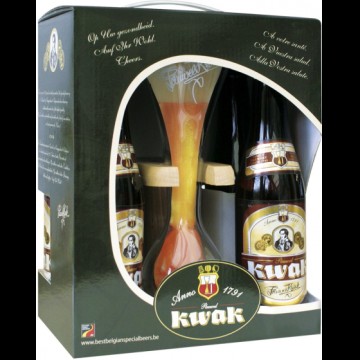 Pauwel Kwak geschenksverpakking 4 biertjes + glas