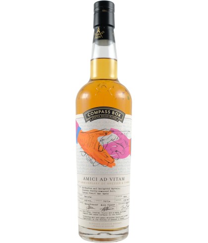 Fles Compass Box Amici Ad Vitam, single malt whisky, op voorraad bij slijterij t Bockje in Bathmen