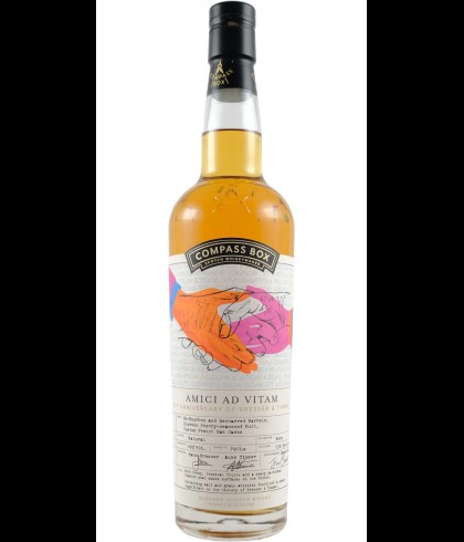 Fles Compass Box Amici Ad Vitam, single malt whisky, op voorraad bij slijterij t Bockje in Bathmen