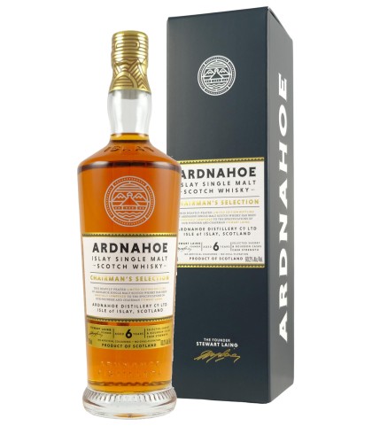 Fles Ardnahoe 6 Years Old Chairman’s Selection, single malt whisky, op voorraad bij slijterij t Bockje in Bathmen