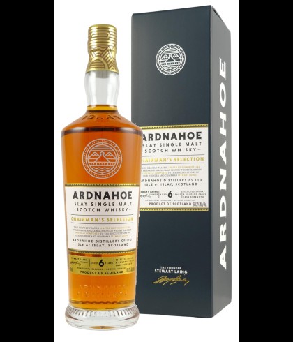 Fles Ardnahoe 6 Years Old Chairman&rsquo;s Selection, single malt whisky, op voorraad bij slijterij t Bockje in Bathmen