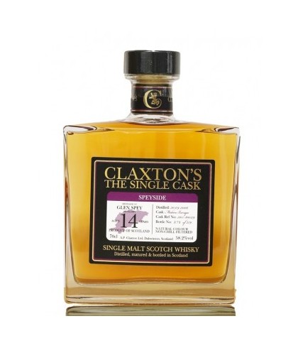 Fles Claxton's Glen Spey 14 Years Old 2006, whisky, op voorraad bij slijterij t Bockje in Bathmen
