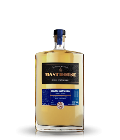 Fles Masthouse Column Malt Whisky, whisky, op voorraad bij slijterij t Bockje in Bathmen