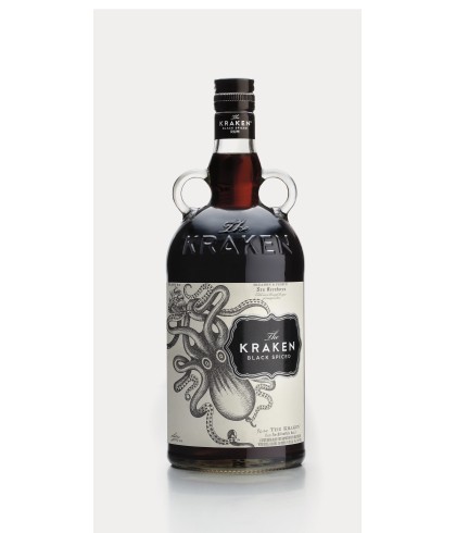 Fles Kraken Spiced Rum, rum, op voorraad bij slijterij t Bockje in Bathmen