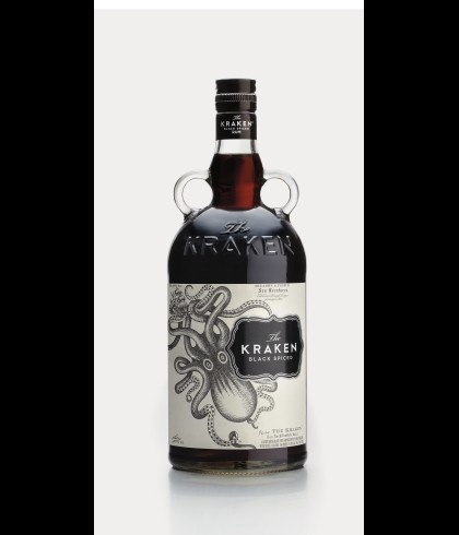 Fles Kraken Spiced Rum, rum, op voorraad bij slijterij t Bockje in Bathmen