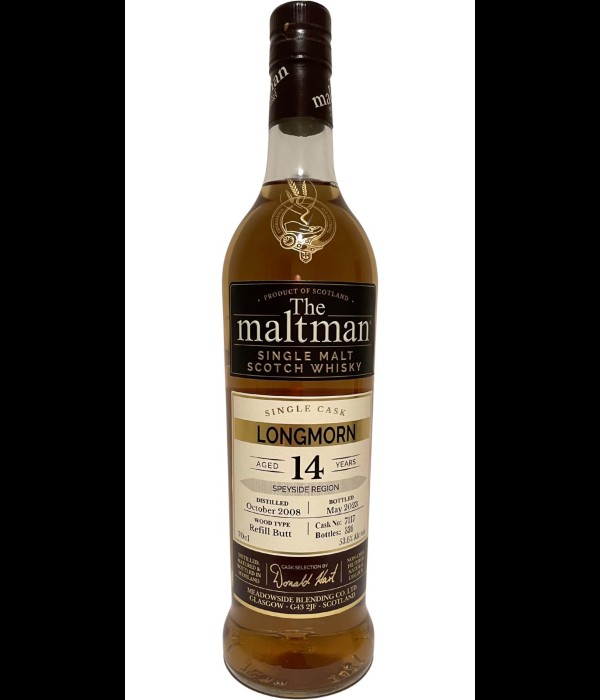 The Maltman Longmorn 2008 0,7L 53,6% bij t Bockje in Bathmen