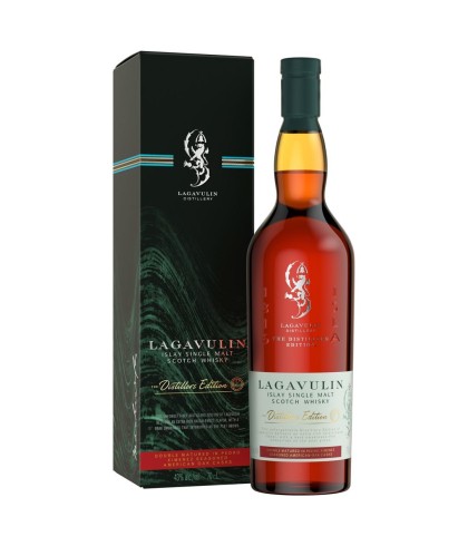 Fles Islay single malt van Lagavulin, op voorraad bij slijterij t Bockje in Bathmen