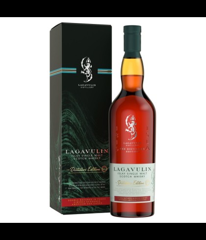 Fles Islay single malt van Lagavulin, op voorraad bij slijterij t Bockje in Bathmen