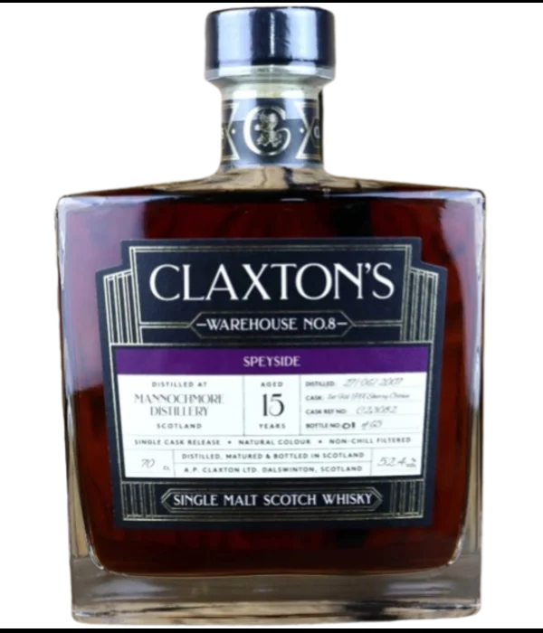 Claxton’s Warehouse No.8 Mannochmore 15 YO Speyside bij t Bockje in Bathmen