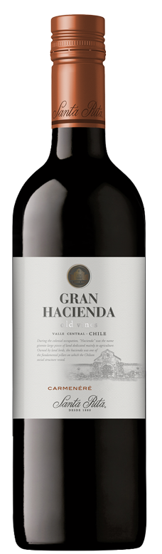 Fles Gran Hacienda Old Vines Carménère, wijn, bij slijterij ’t Bockje in Bathmen