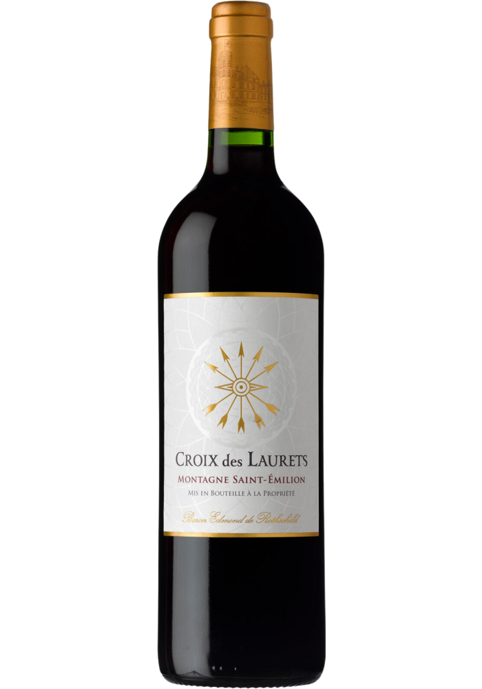 Fles Croix des Laurets Montagne Saint-Émilion, wijn, bij slijterij ’t Bockje in Bathmen