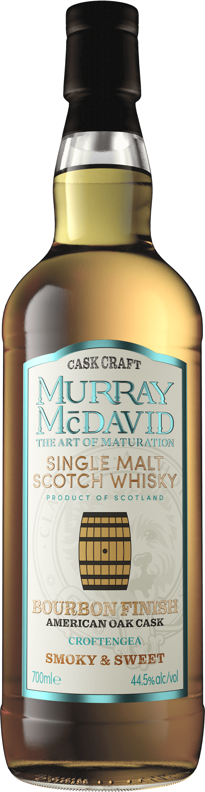 Fles Schotse whisky van bottelaar Murray McDavid, op voorraad bij slijterij t Bockje in Bathmen