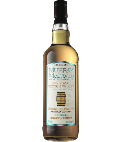 Fles Schotse whisky van bottelaar Murray McDavid, op voorraad bij slijterij t Bockje in Bathmen