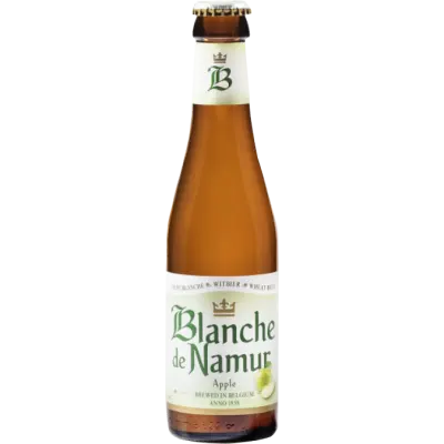Fles Blanche de Namur Apple, bier van Blanche de Namur, op voorraad bij slijterij ’t Bockje in Bathmen