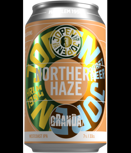 Jopen x Granda Northern Haze Westcoast IPA, bier op voorraad bij slijterij t Bockje in Bathmen
