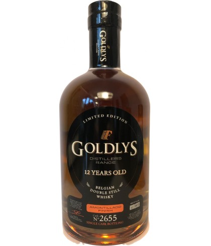 Fles GOLDYS Amontillado Finish 12 years old, whisky, op voorraad bij slijterij t Bockje in Bathmen