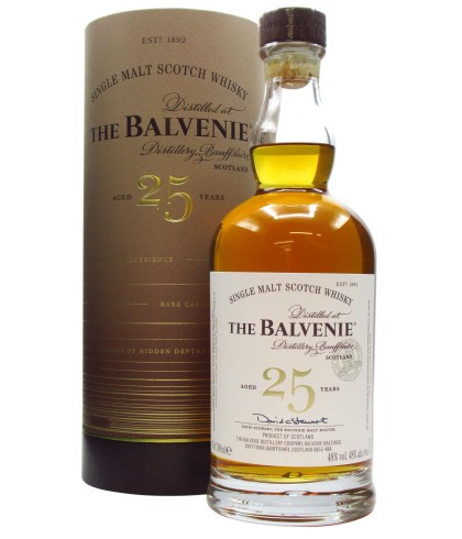 Fles The Balvenie 25 Years Old Rare Marriage, single malt whisky, op voorraad bij slijterij t Bockje in Bathmen