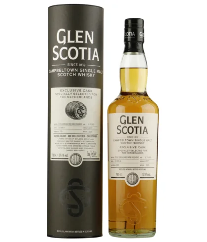 Fles Glen Scotia 6 Years Old Bordeaux Red Wine Single Cask, single malt whisky, op voorraad bij slijterij t Bockje in Bathmen