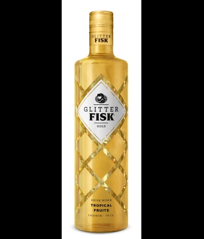 Fisk Glitter Gold Tropical Fruits