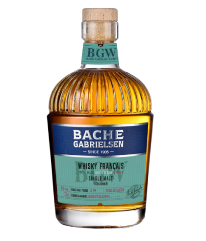 Fles Bache Gabrielsen Whisky Français Tourbé, whisky, op voorraad bij slijterij t Bockje in Bathmen