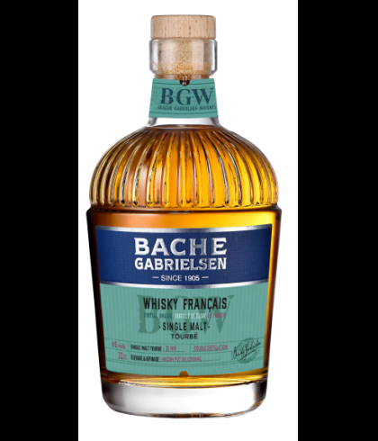 Fles Bache Gabrielsen Whisky Français Tourbé, whisky, op voorraad bij slijterij t Bockje in Bathmen