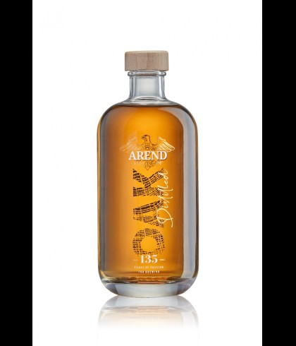 Fles Arend Oak Distilled, eau-de-biere uit Belgie, op voorraad bij slijterij t Bockje in Bathmen