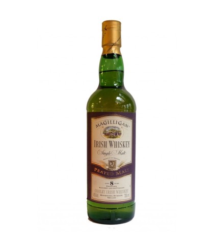 Fles Magilligan 8 Years Old Irish Single Malt Whiskey, whisky, op voorraad bij slijterij t Bockje in Bathmen