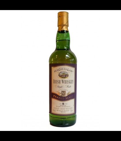 Fles Magilligan 8 Years Old Irish Single Malt Whiskey, whisky, op voorraad bij slijterij t Bockje in Bathmen